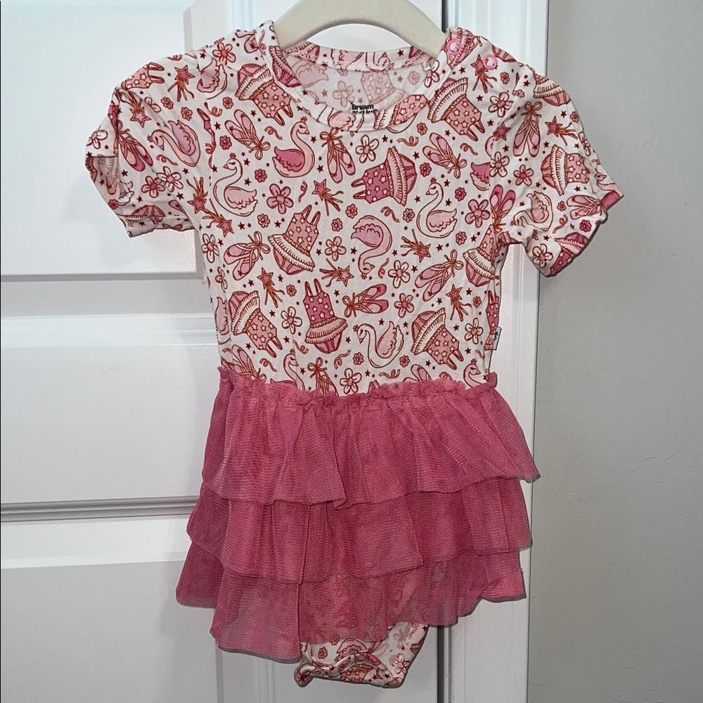 Dream Big Little Ballet, Sean, Floral Tutu Bamboo Baby Dress